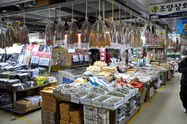 Mercado de Pescado Jagalchi en Busan