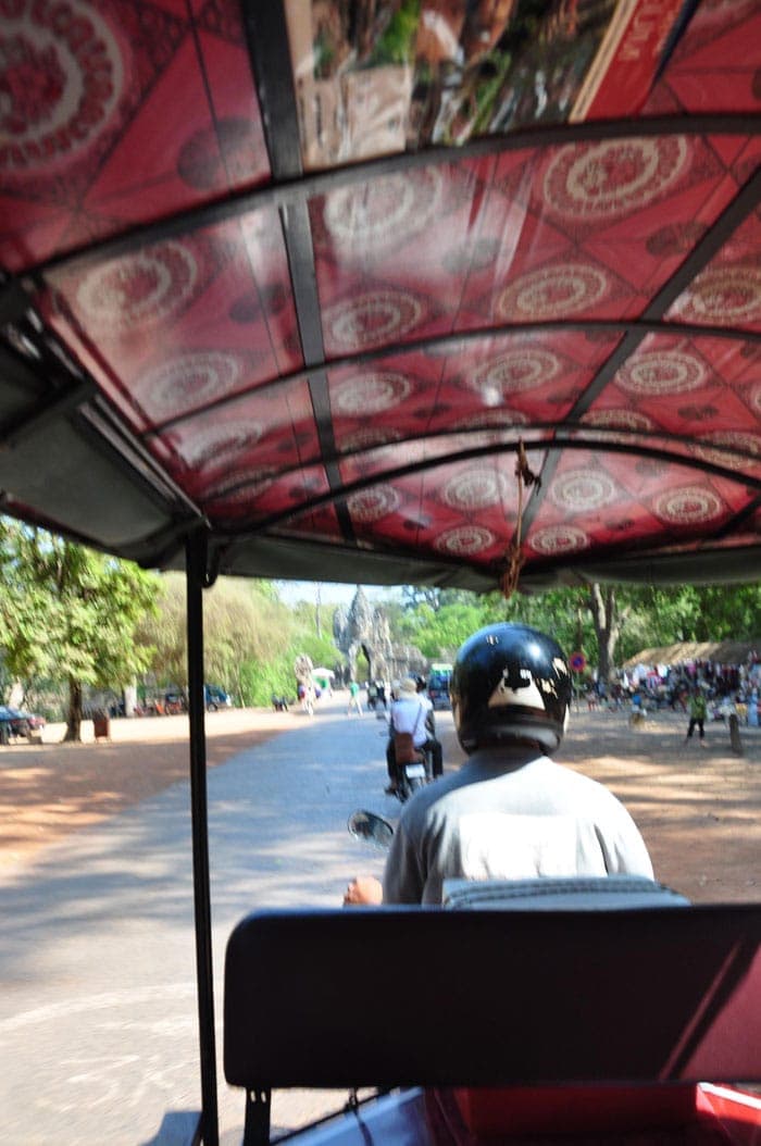 Viajar barato: Tuk Tuk con el que recorrimos Angkor Wat