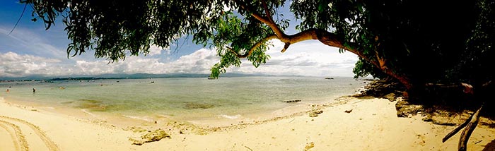 Playa en Manukan Borneo, Malasia