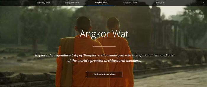 Los Templos de Angkor en Camboya como nunca los habías visto en Google Street View