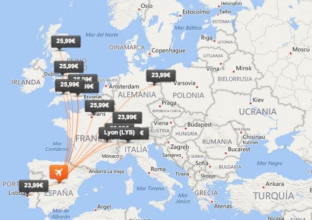 Vuelos por menos de 30 Euros con easyJet desde Junio 2014 a Marzo 2015