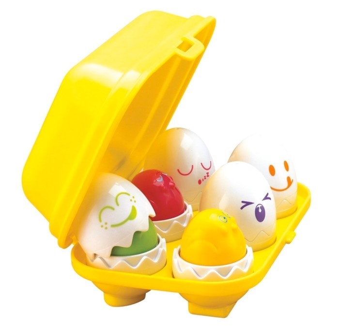 Tomy - Huevos encajables y formas - Sorprende a tu hijo con juguete nuevo: cómo hacer tu viaje más fácil