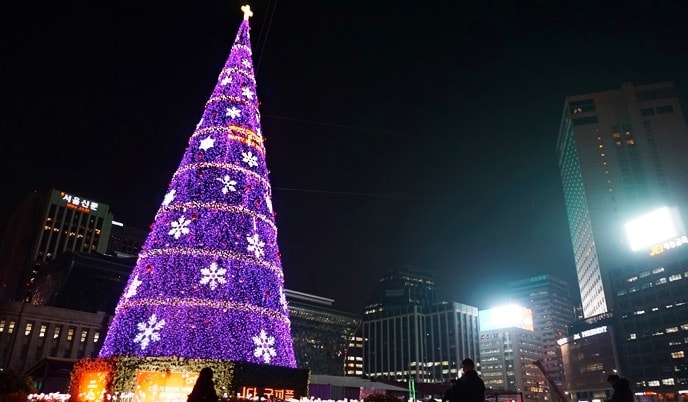 En Seúl celebran la navidad con más entusiasmo que en España
