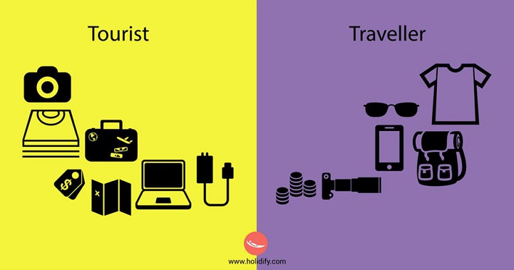 Las principales diferencias entre un turista y un viajero