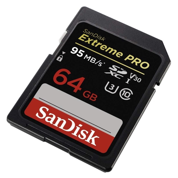 Tarjeta de Memoria SanDisk Extreme Pro SDXC de 64 GB con hasta 95 MB/s, Class 10 y U3 y V30