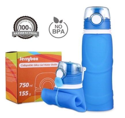 Jerrybox Botella de Agua Reutilizable, libre de BPA, 750ml