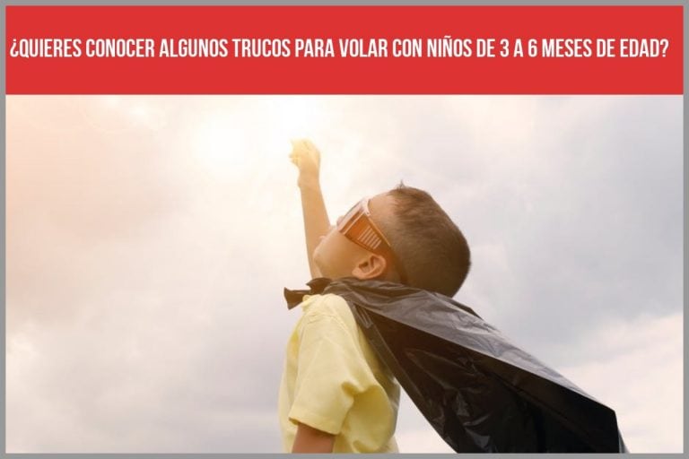 Trucos para volar con un bebé de 3 a 6 meses de edad