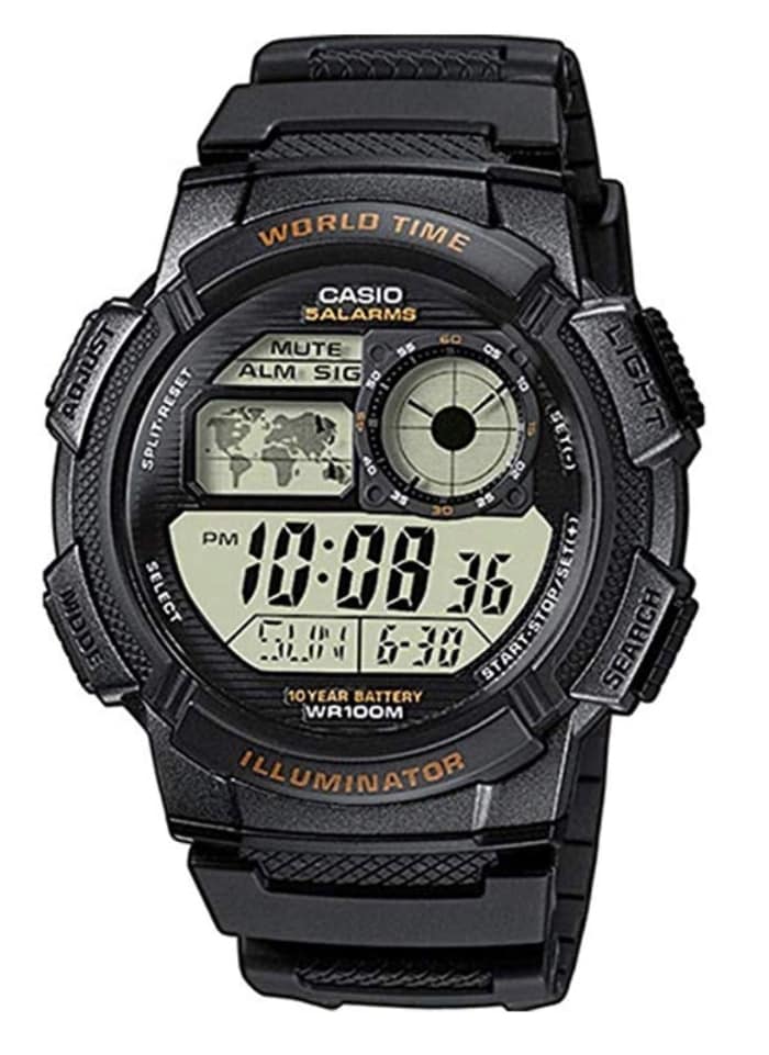 Reloj Casio AE-1000W-1AVCF: para saber la hora en todo el mundo