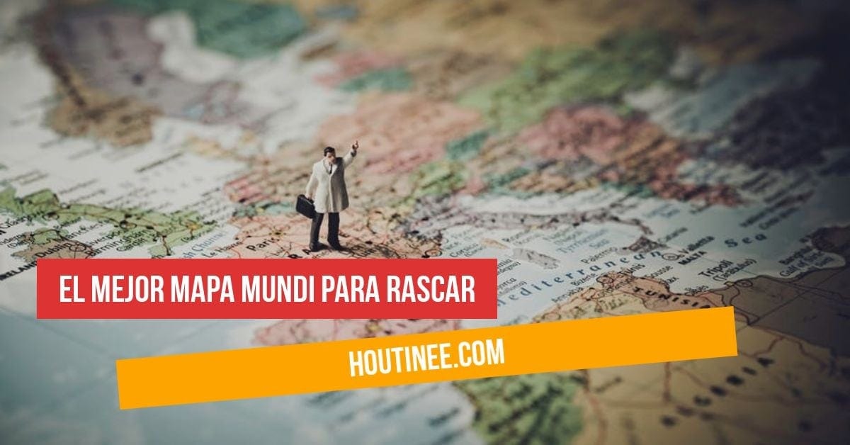 El mejor Mapa Mundi para rascar los países que has visitado en tus viajes